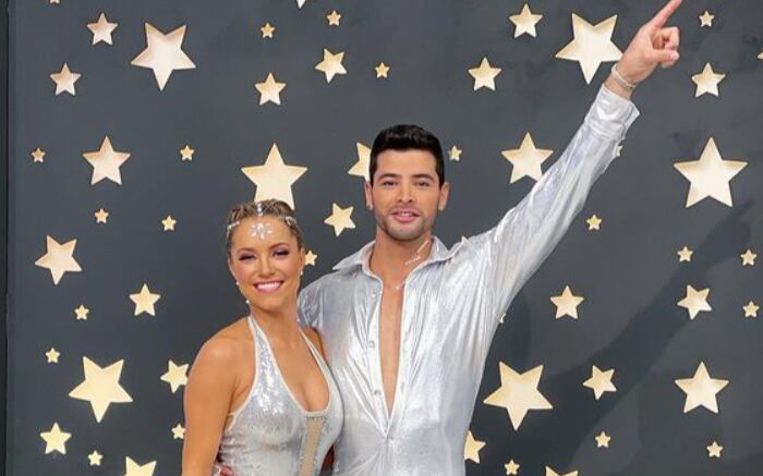 Moises Peñaloza y Pia Sanz en Las Estrellas bailan en Hoy