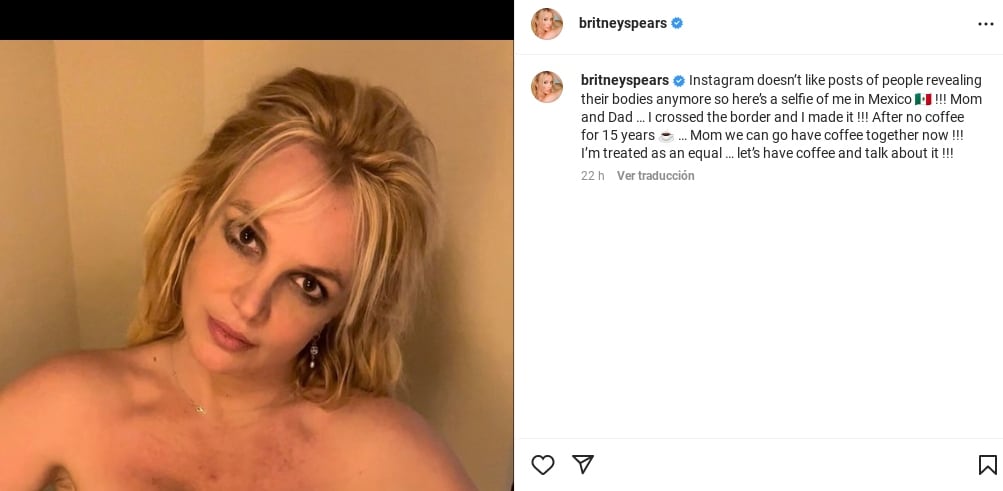 Britney Spears está de vacaciones en México