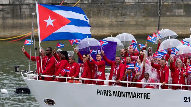 Delegación cubana en los Juegos Olímpicos de París 2024.