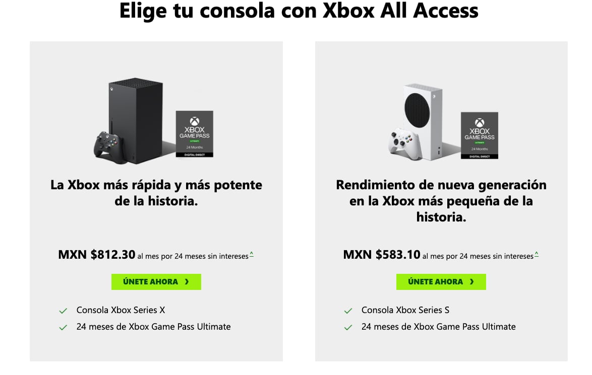 Xbox all access precio en México