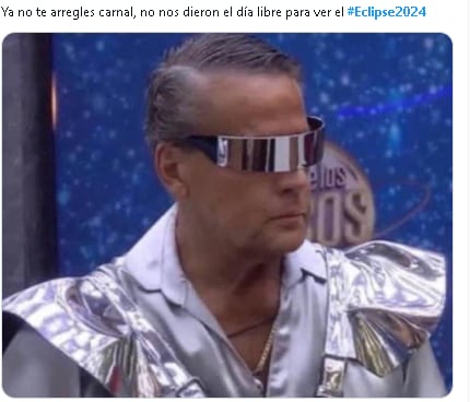 Meme del eclipse solar del 8 de abril.