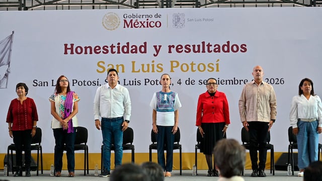 Ricardo Gallardo acompaña a Claudia Sheinbaum en su Segundo Informe.