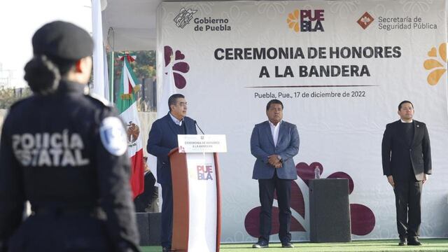Sergio Salomón Céspedes afirma que en Puebla continúa el compromiso por la seguridad y paz social.