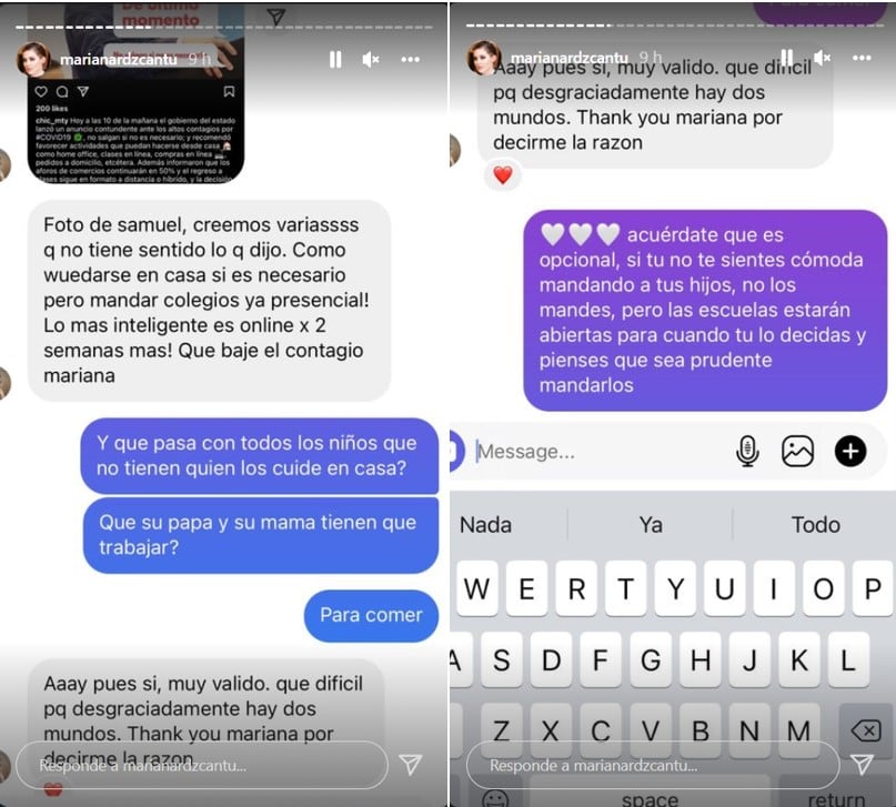 Respuestas de Mariana Rodríguez