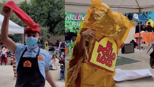 VIDEO: ¿El mejor disfraz de 2023? Está inspirado en El Pollo Loco y TikTok solo fue espectador de los regalos que aventó