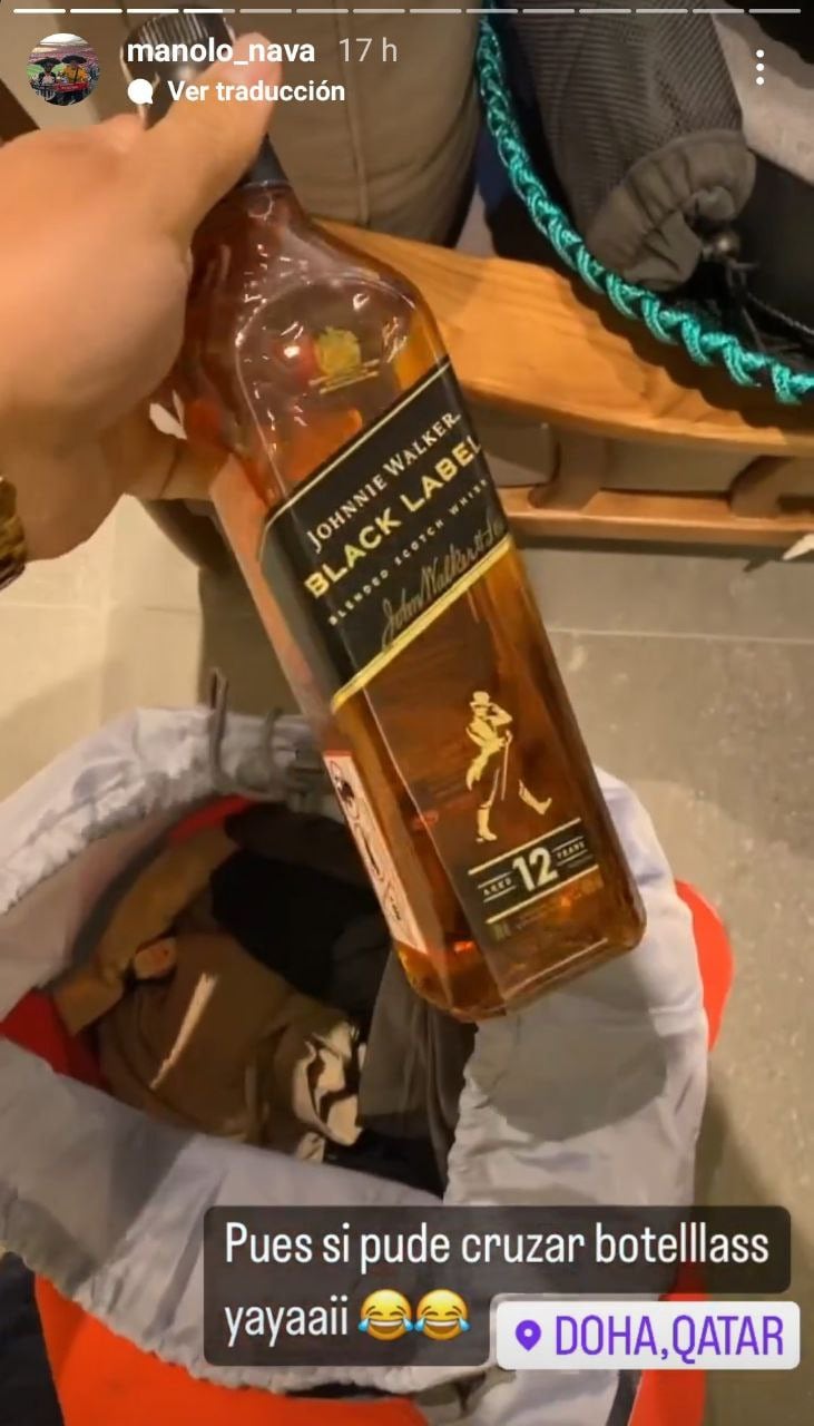 Mexicano mete alcohol a Doha