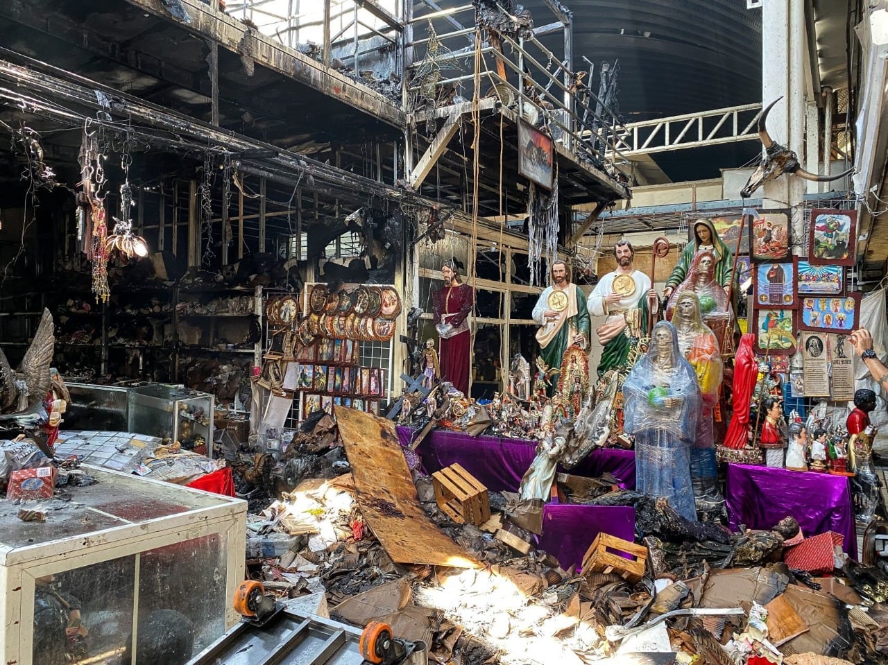 Incendio en el Mercado de Sonora