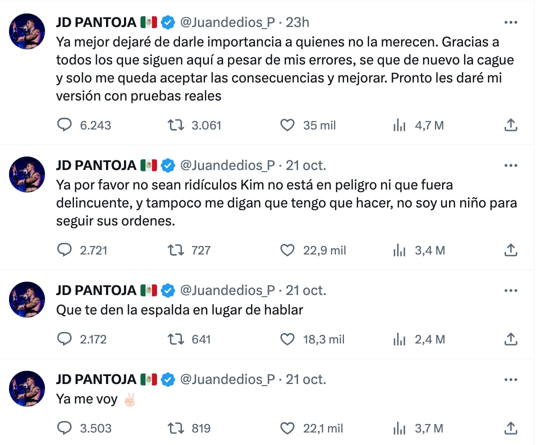 Juan de Dios Pantoja lanzará canción pese a infidelidad a Kimberly Loaiza