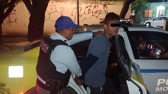 Un ladrón de bicicletas fue detenido por la policía en Monterrey