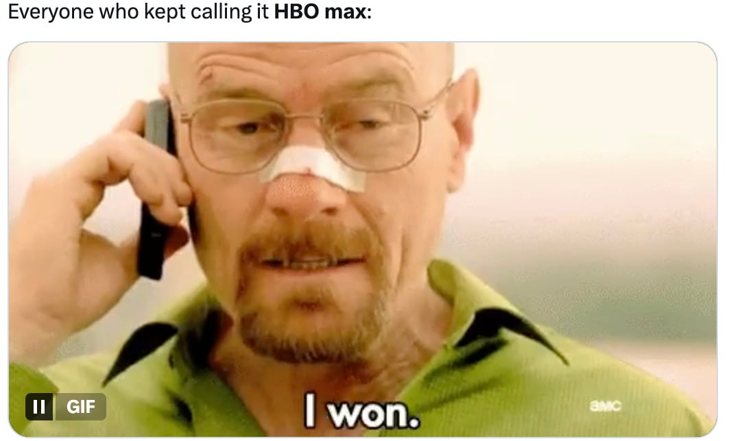 Max vuelve a ser HBO Max y los memes se burlan del cambio de nombre