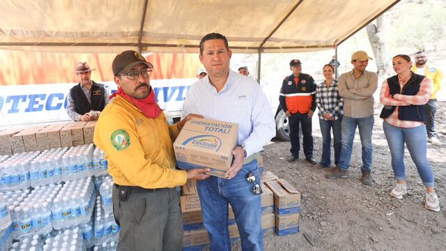 Diego Sinhue Rodríguez en la Sierra de Santa Rosa de Lima