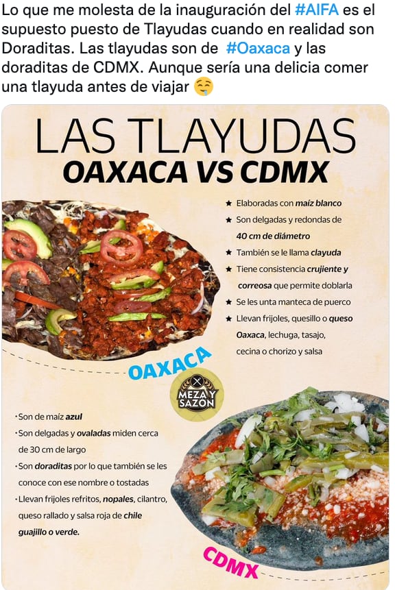 ¿Tlayudas o Doradas? Aquí la explicación.