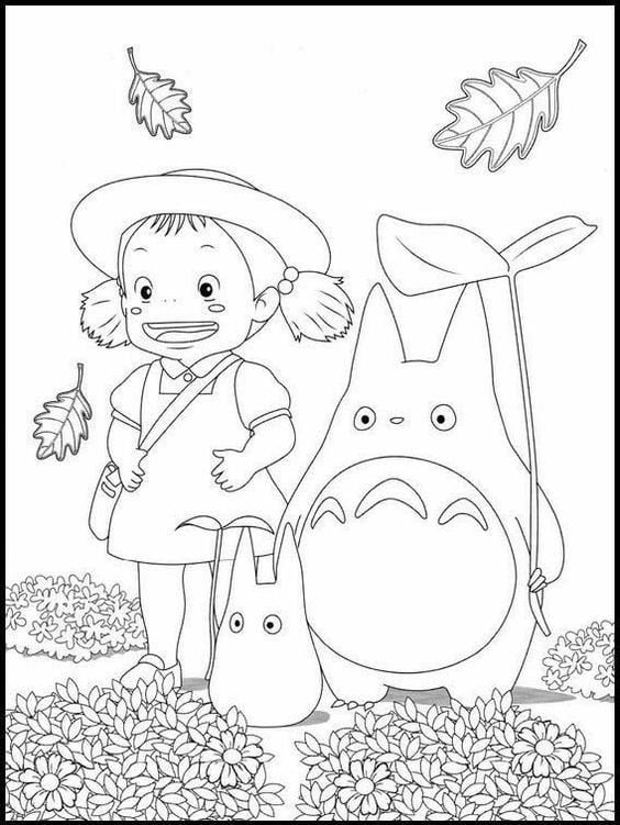 Dibujos de Studio Ghibli para colorear