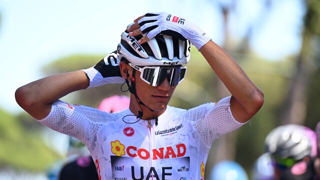 Isaac Del Toro of Mexico and Team UAE Team Emirates - XRG - White best young jersey during to the 108th Giro d´Italia 2025, Stage 21 a 144.8km stage from Rome to Rome on June 01, 2025 in Rome, Italy.
