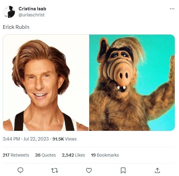 Memes por la peluca de Erik Rubín