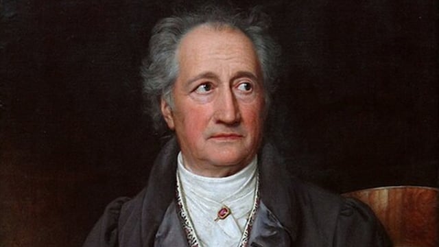 Goethe, por Joseph Karl Stieler (1781-1858), el mismo que retrató, entre otros, a Humboldt y al célebre Beethoven greñudo y gruñón.