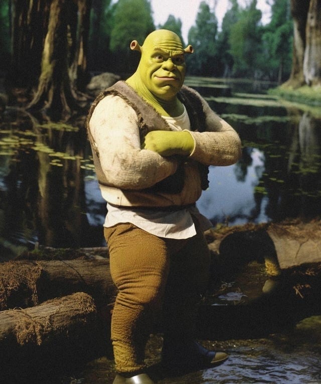 Personajes de Shrek en inteligencia artificial