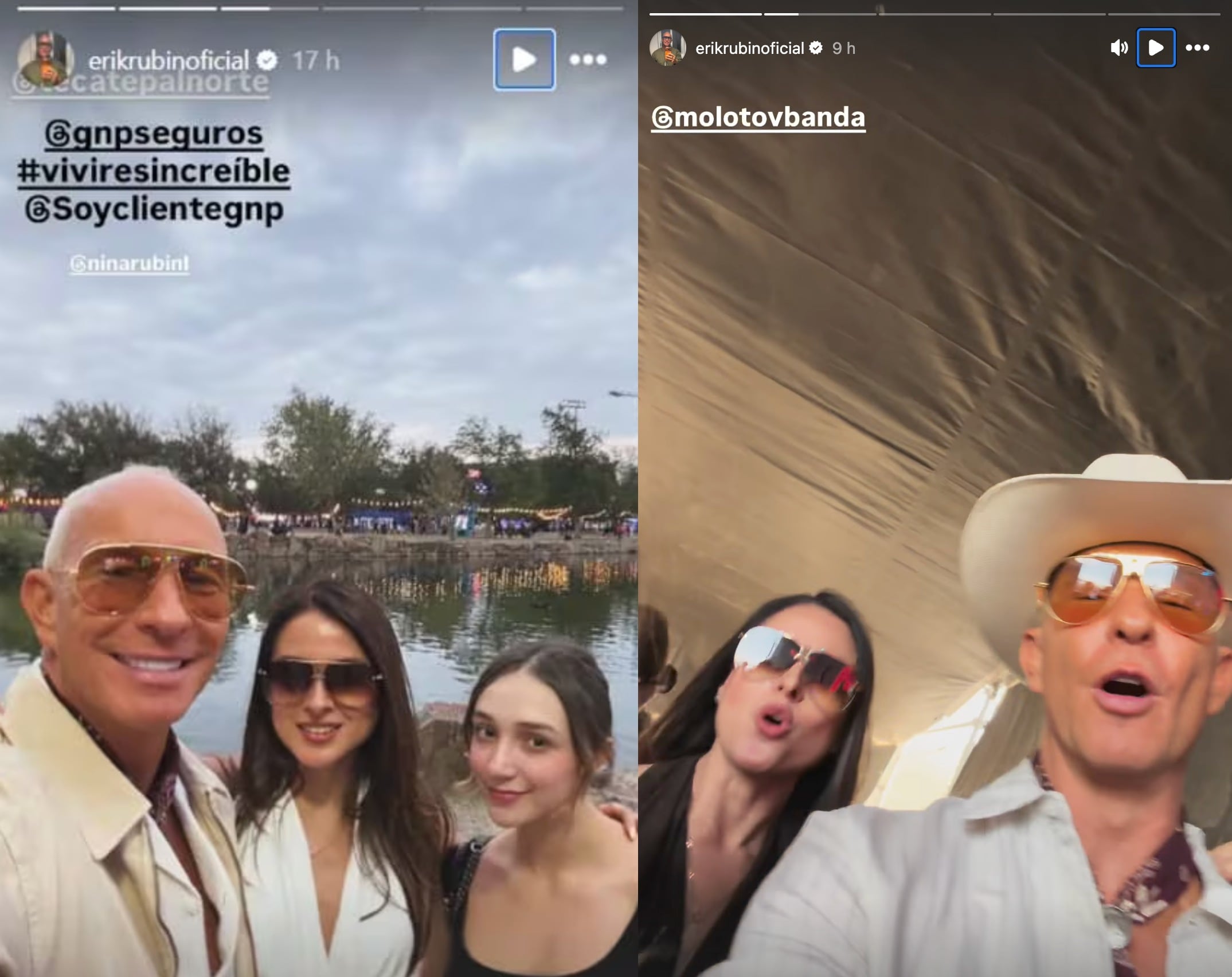 Erik Rubín presume fotos con su nueva novia