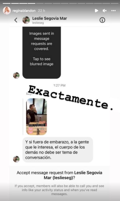 Regina Blandón promueve el amor propio