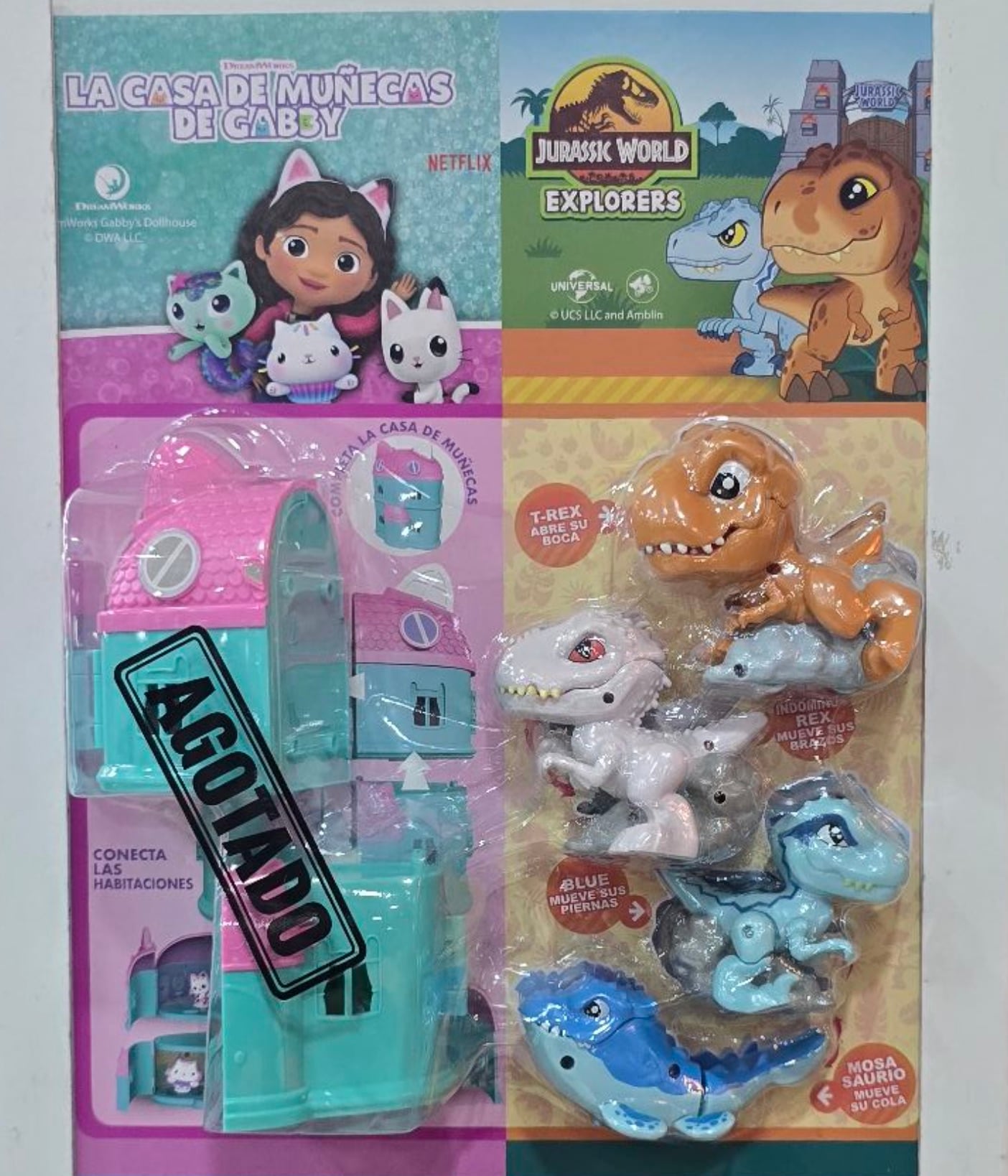 Jurassic World Explorer y La casa de muñecas de Gaby en Carl’s Jr