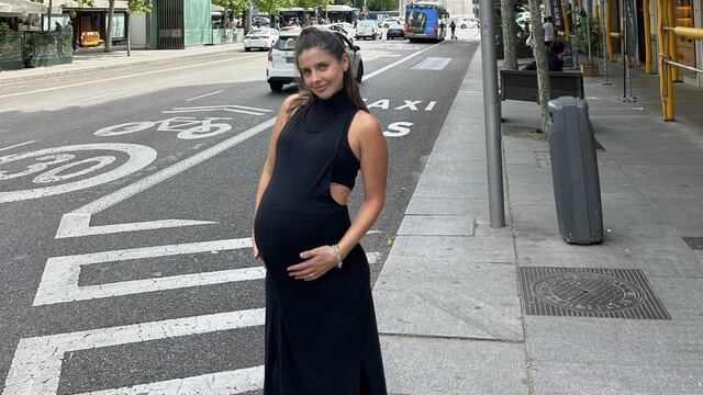 Una Michelle Renaud muy embarazada le pide paciencia a su bebé Milo quien nacería en menos de un mes