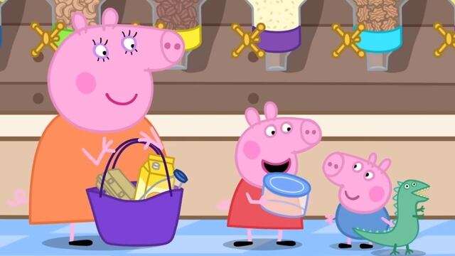 33 minutos de Peppa Pig de compras en el supermercado