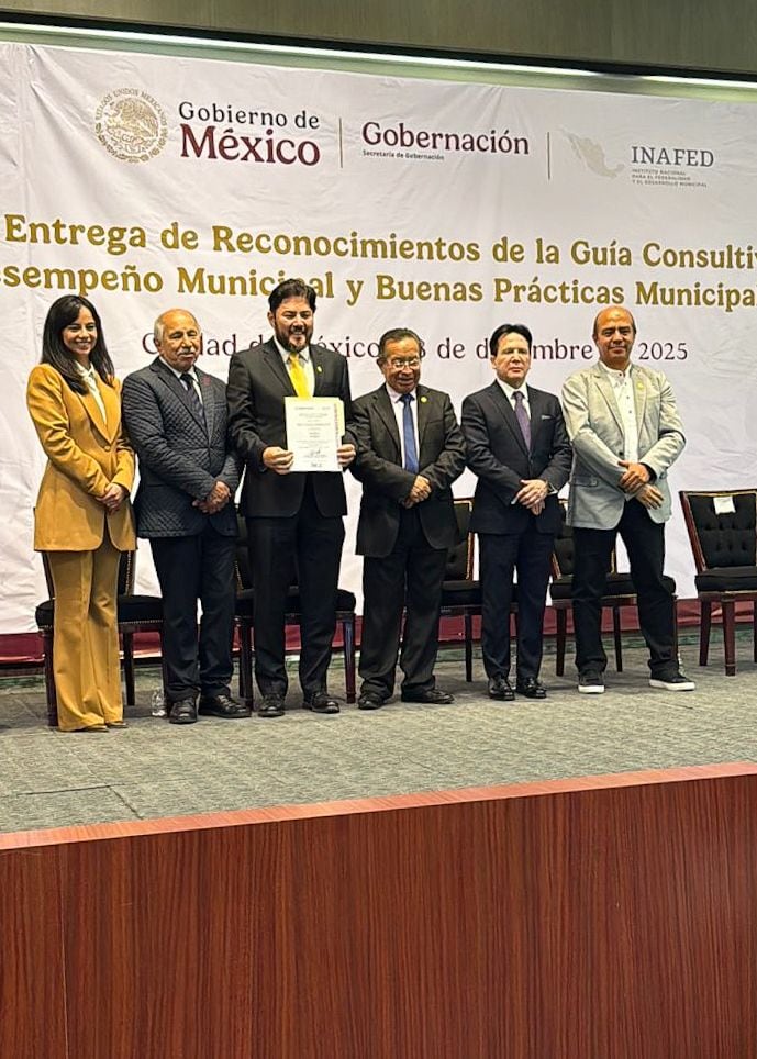 La capital de Puebla obtuvo el primer lugar estatal en la Guía Consultiva de Desempeño Municipal 2025.