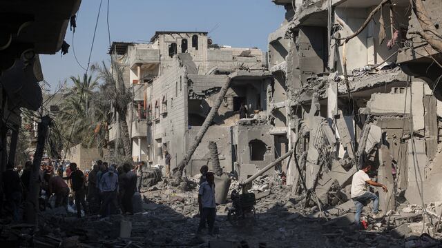 Bombardeos en el centro de la Franja de Gaza