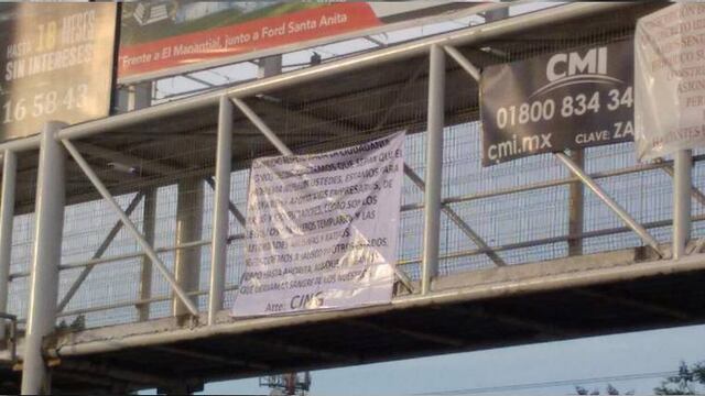 Narcomanta firmada por el CJNG.