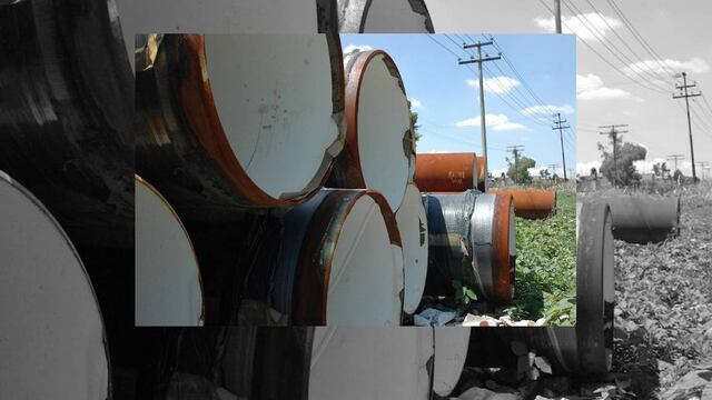 Tubos de drenaje. Fraude en Tlalnepantla