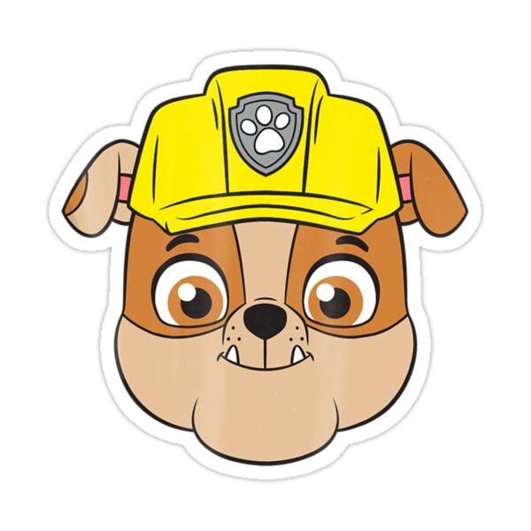 Stickers de Rubble: 6 estampas para descargar que protagoniza el perrito constructor de Paw Patr
