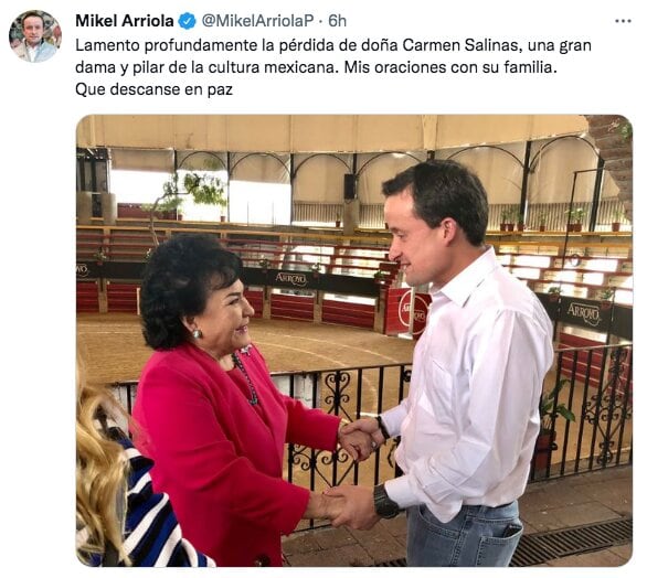 Tuit de Mikel Arriola