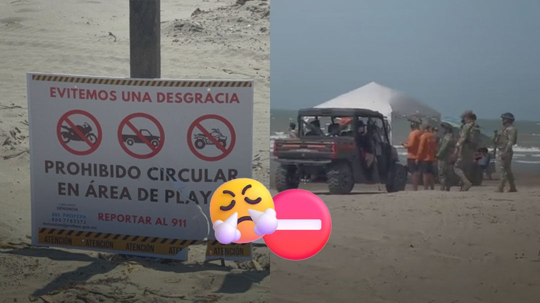 Turistas violan prohibición con cuatrimotos y razers en playas de Miramar