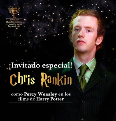 Chris Rankin, invitado especial al Torneo Nacional de Magia