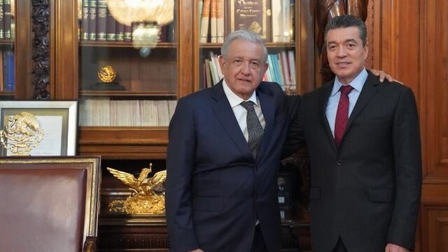 AMLO y Rutilio Escandón