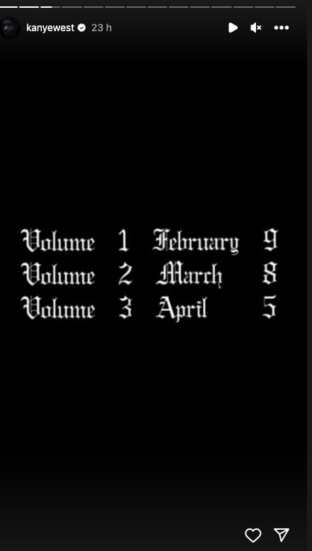 Fechas de las salidas de los discos de Kanye West