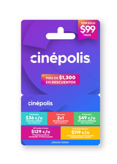 Tarjeta Cinépolis en Oxxo