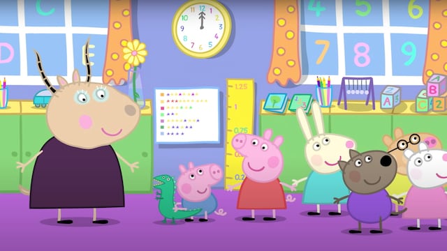 Peppa Pig le canta a la Señora Gacela en el Día Mundial de los Docente