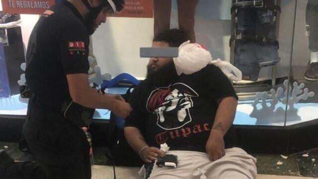 Techo se desprendió en centro comercial, NL