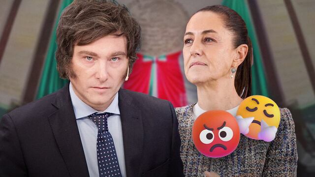 Javier Milei y Claudia Sheinbaum