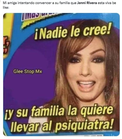 Memes del "regreso" de Jenni Rivera