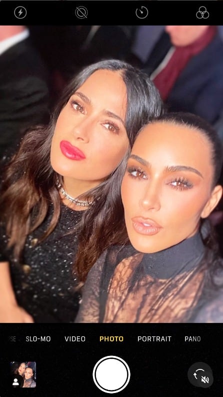 Salma Hayek y Kim Kardashian