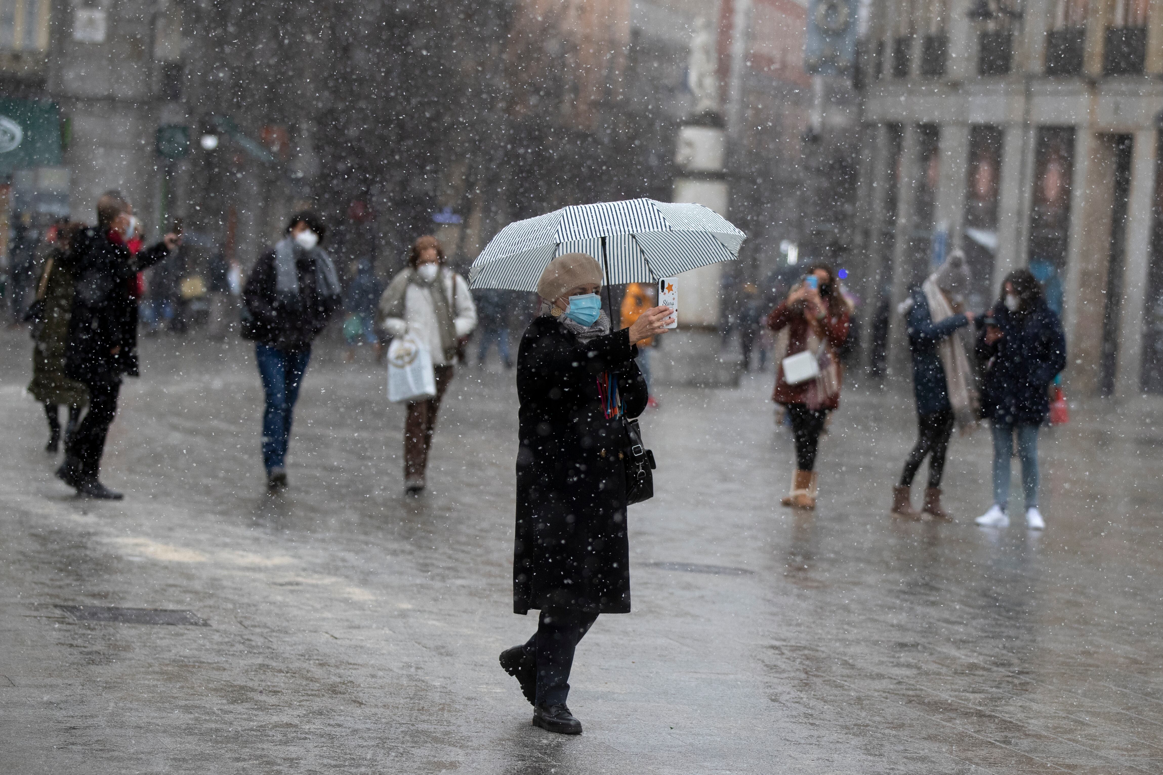 Nieve en Madrid