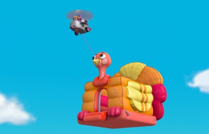Paw Patrol salvan el Día de Acción de Gracias