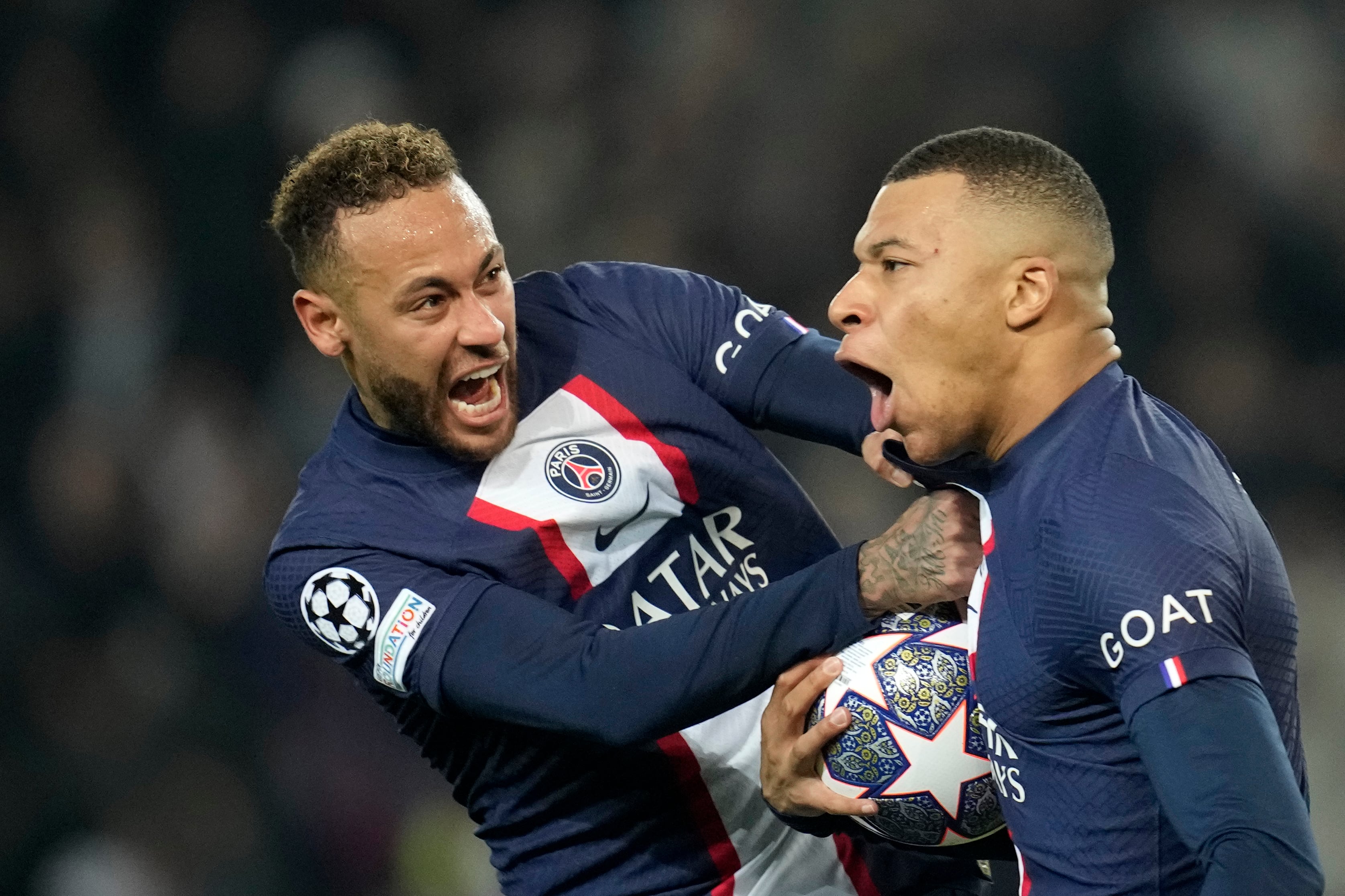 Kylian Mbappé y Neymar