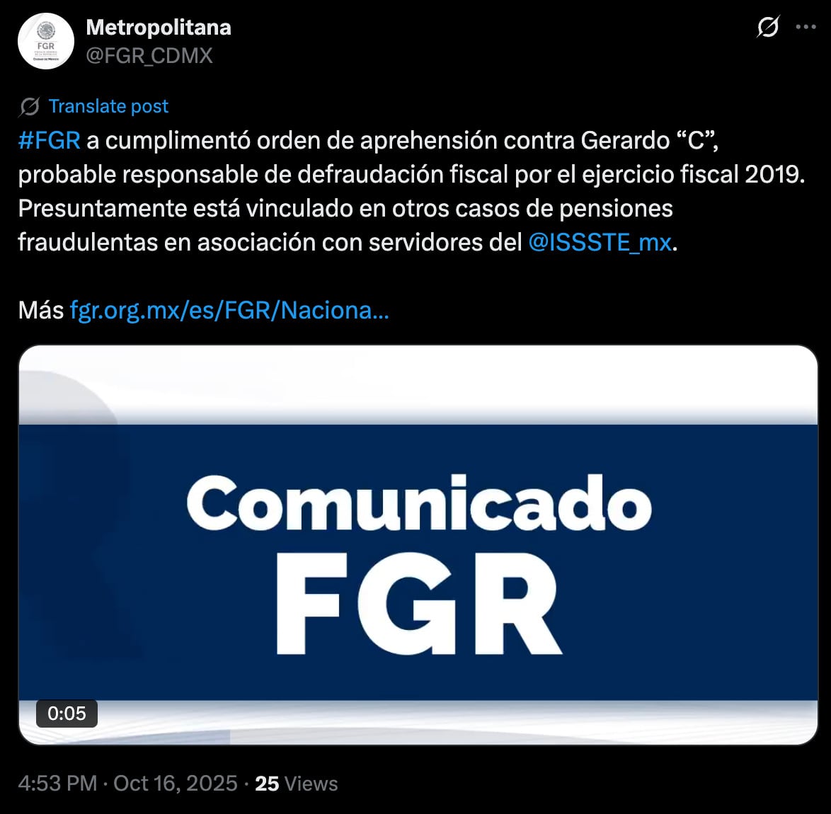 Defraudación millonaria al ISSSTE