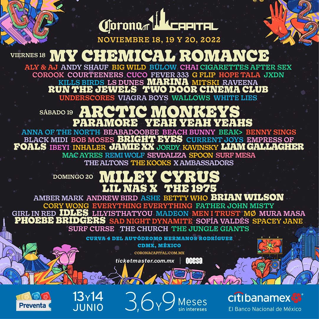 Cartel del Corona Capital 2022