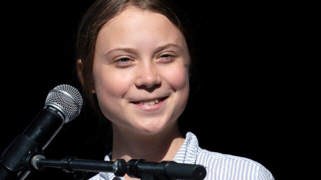 Greta Thunberg.