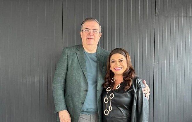 Clara Brugada y Marcelo Ebrard