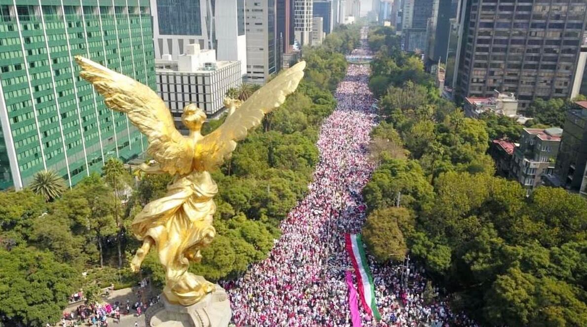 Marcha por el INE en CDMX